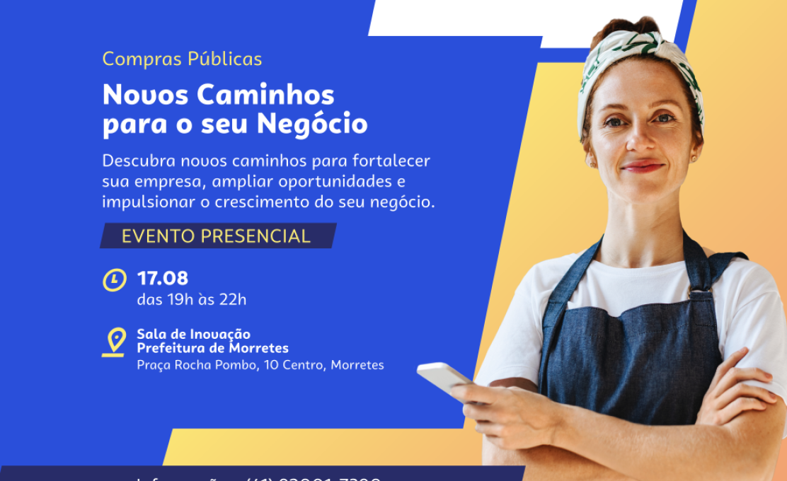 Sala do Empreendedor promove capacitação gratuita sobre Compras Públicas em Morretes