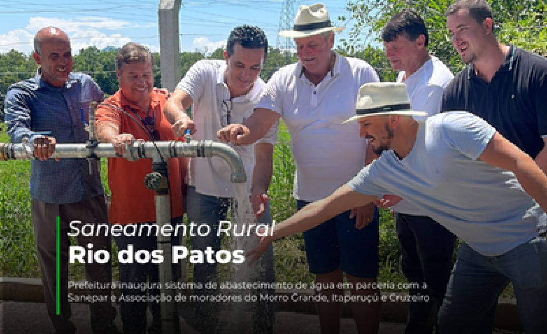 Saneamento Rural No Rio dos Patos