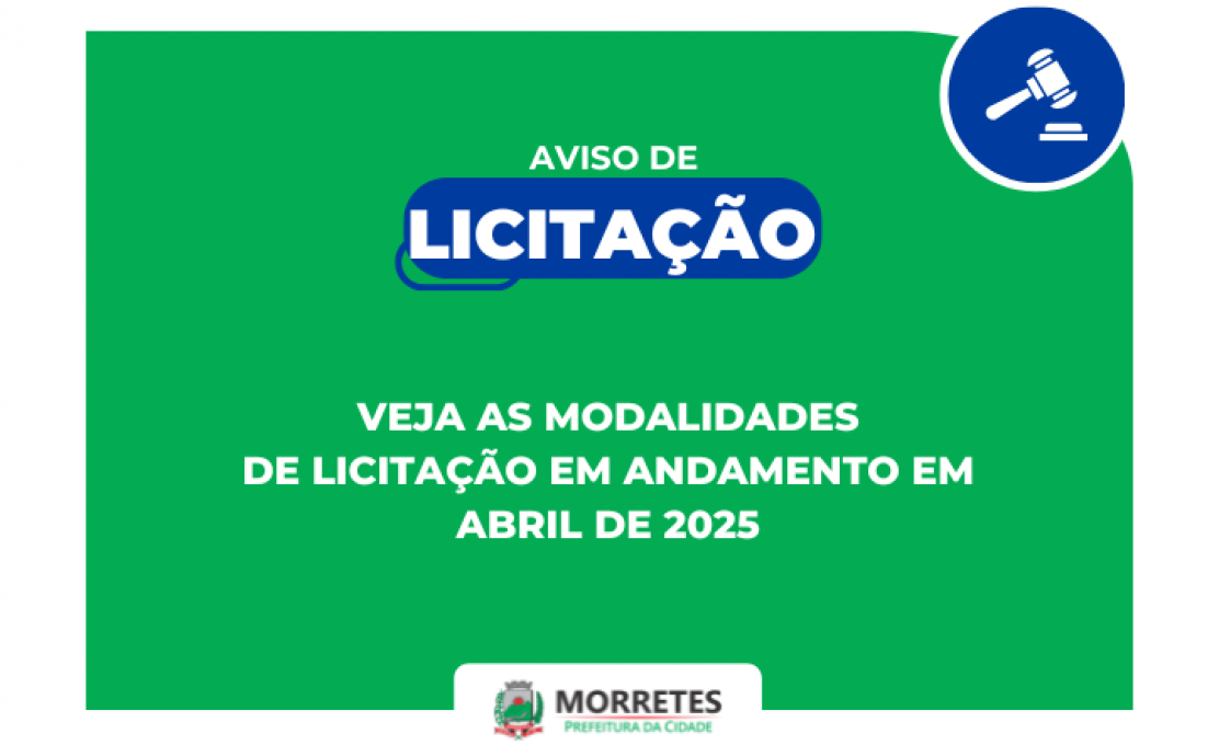Prefeitura de Morretes Divulga Calendário de Licitações Para Abril de 2025