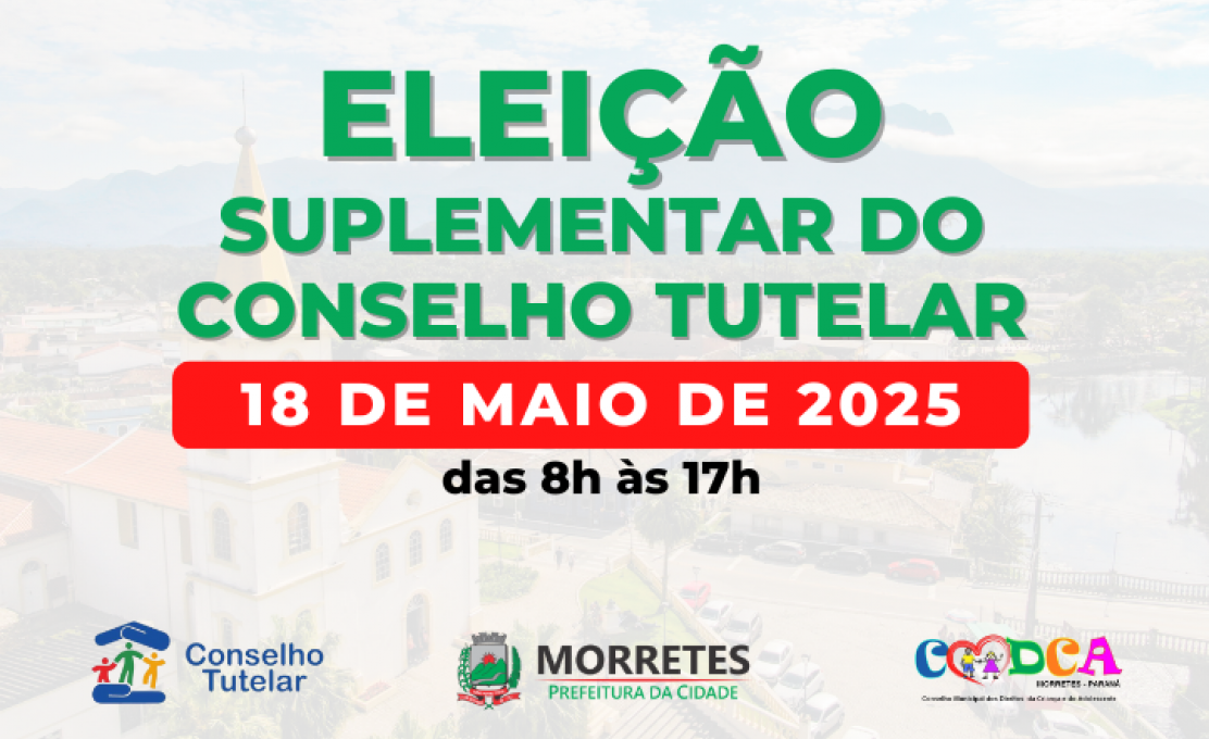 Morretes Realiza Eleição Suplementar do Conselho Tutelar No Dia 18 de Maio