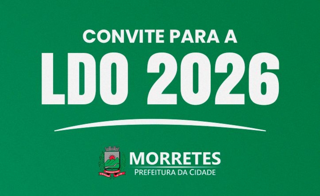 Prefeitura de Morretes Convoca População Para Audiência Pública da Ldo 2026