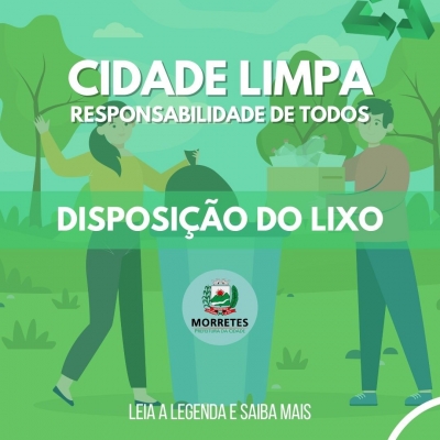 Campanha Cidade Limpa, Responsabilidade de todos, Disposição do Lixo