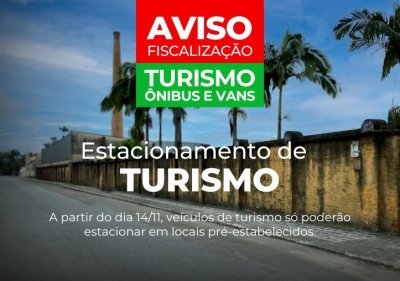 Veículos de turismo deverão estacionar em local pré-estabelecido no centro de Morretes