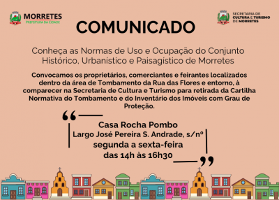 As normas de uso e ocupação do conjunto histórico, urbanístico e paisagístico estão disponíveis da Casa Rocha Pombo