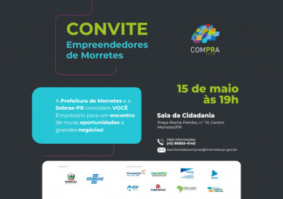 Prefeitura e Sebrae promovem encontro para empreendedores de Morretes