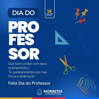 Feliz dia do professor