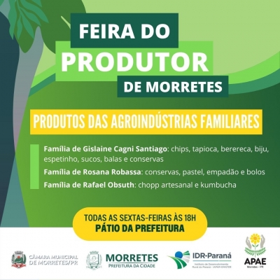 Feira do Produtor fortalecendo a agricultura familiar do município