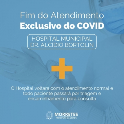 Fim do teste de Covid-19 no Hospital Municipal de Morretes 