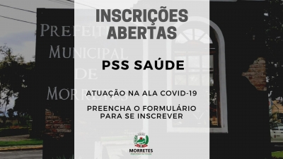 Inscrições Abertas PSS Covid-19