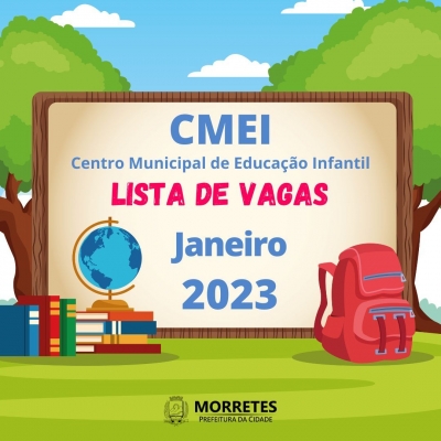 Prefeitura divulga a lista de espera para as vagas no centro municipal de educação infantil