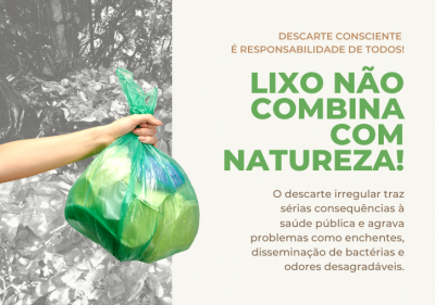 Descarte de lixo consciente é responsabilidade de todos