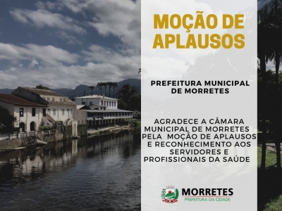 Prefeitura Agradece a Câmara Municipal pelo reconhecimento aos servidores da saúde de Morretes