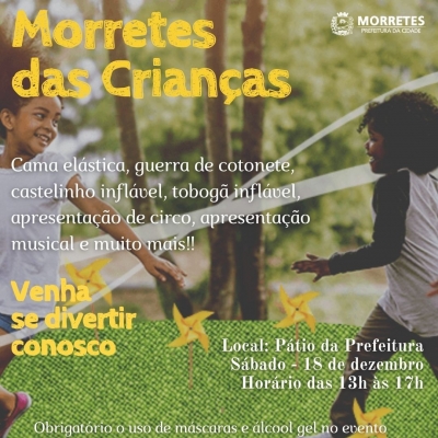 Morretes das Crianças, evento infantil para toda a família
