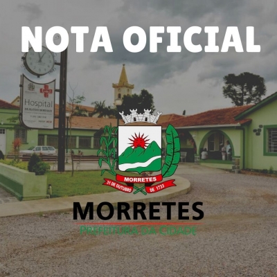 NOTA DE ESCLARECIMENTO DA PREFEITURA MUNICIPAL DE MORRETES