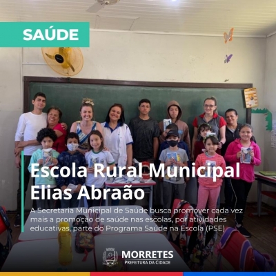 Prefeitura realizou atividade educativa de saúde na escola rural municipal do carambiú