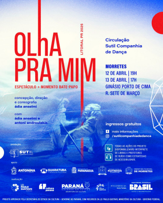 Morretes recebe a Sutil Companhia de Dança com programação gratuita de 12 a 14 de abril 
