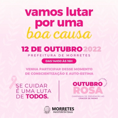 Prefeitura realiza evento de conscientização sobre a importância da prevenção do câncer de mama