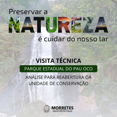 Prefeitura de Morretes estuda a possibilidade de reabrir a Unidade de Conservação no Parque Estadual do Pau Oco