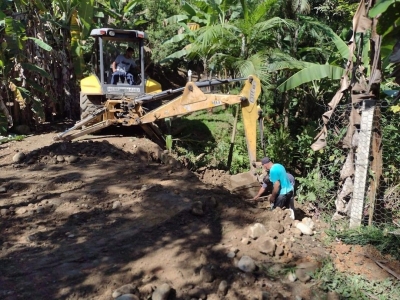 Prefeitura de Morretes realiza manutenção na estrada do Pindaúva 