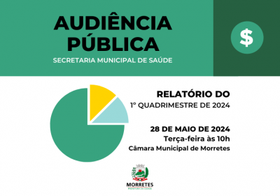 Audiência pública referente ao relatório de prestação de contas do 1º quadrimestre de 2024 da secretaria da saúde