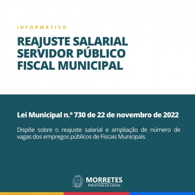 Prefeito Junior Brindarolli sancionou lei para reajuste salarial dos fiscais municipais