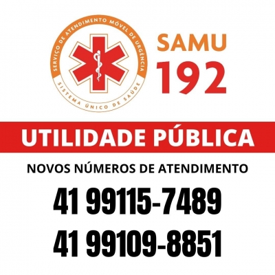 SAMU disponibiliza telefones extras para contato