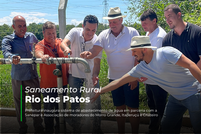 Saneamento Rural no rio dos Patos