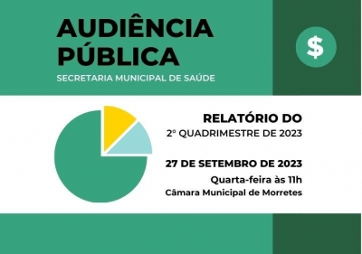 Audiência pública da saúde referente ao 2º quadrimestre de 2023