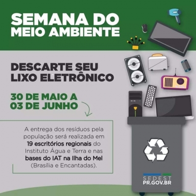 Semana do Meio Ambiente é promovida pelo I A T na cidade de Morretes