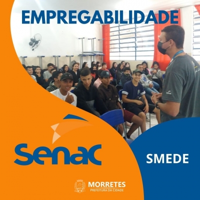 Senac de Paranaguá visita a Escola Mun Prof Desauda Bosco e realizam atividades de empregabilidade com os alunos