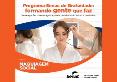 Senac promove curso gratuito de maquiagem social