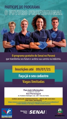 FIEP disponibiliza curso gratuito de auxiliar Administrativo