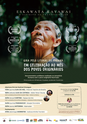 Morretes recebe exibição do filme indígena “Eskawata Kayawai” neste domingo (27) 