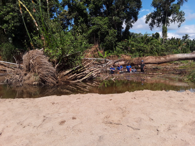 Defesa Civil inicia serviço de desobstrução do Rio do Pinto em Morretes
