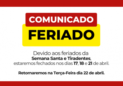 Prefeitura entra em recesso e retoma atendimento no dia 22 de abril