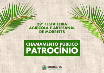 Prefeitura de Morretes lança edital para patrocínio da 39ª Festa Feira Agrícola e Artesanal