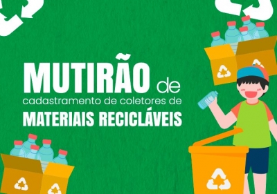 Mutirão de cadastramento de coletores de materiais recicláveis em Morretes