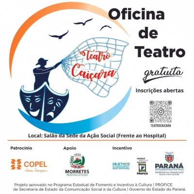 Morretes recebe Projeto Teatro Caiçara gratuito para a população 