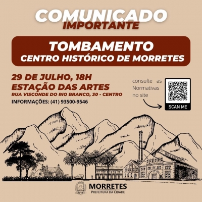 Prefeitura de Morretes inicia conversas com a população sobre o tombamento do Centro histórico 