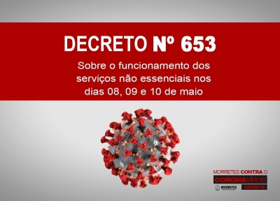 DECRETO N.º 653, DE 07 DE MAIO DE 2020