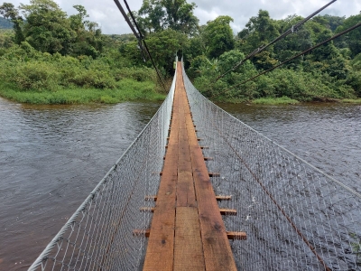 Concluída a primeira Ponte Pênsil de 11 que serão restauradas. 