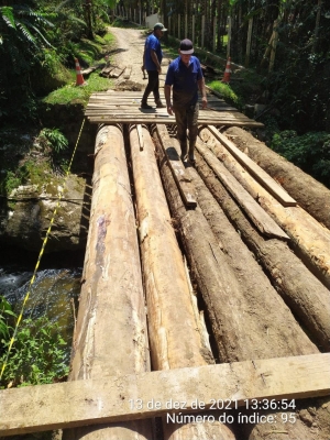 Prefeitura de Morretes realiza recuperação na Ponte do Candonga