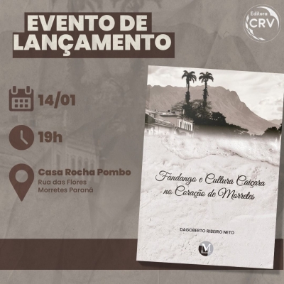 Casa Rocha Pombo recebe o lançamento do livro “Fandango e Cultura Caiçara no Coração de Morretes” 