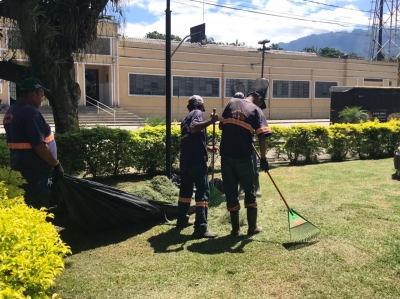 Prefeitura de Morretes realiza ações na área central da cidade