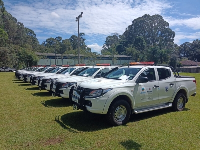 Unidade do Instituto Água e Terra em Morretes recebe novo veículo e equipamentos para gestão de conservação