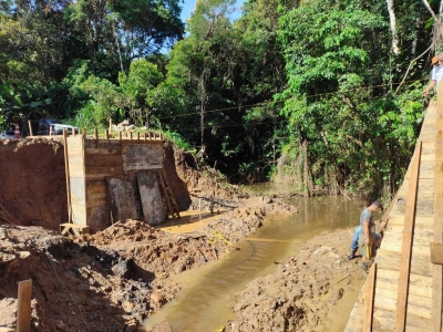 Obras de reconstrução da ponte do Cruzeiro avançam para a segunda fase