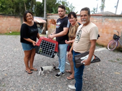 Papagaio-de-cara-roxa é resgatado pela Secretaria de Meio Ambiente em Morretes