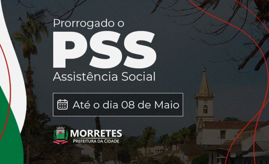 Prefeitura de Morretes prorroga inscrições de Processo Seletivo Simplificado para a Assistência Social