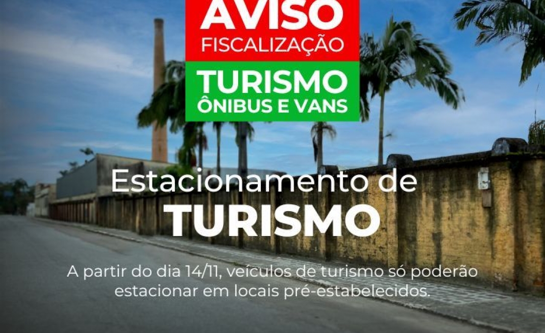Veículos de Turismo Deverão Estacionar Em Local Pré-estabelecido No Centro de Morr...