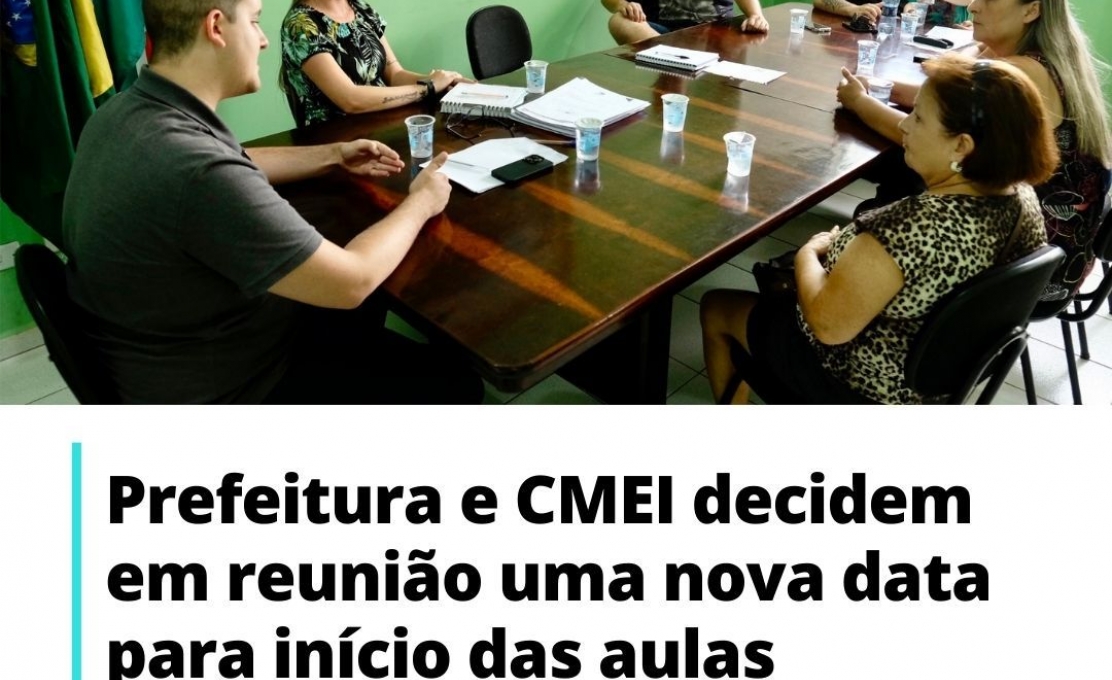 Reunião Sobre O Cmei Decide Adiamento do Início das Aulas Para 13 de Fevereiro